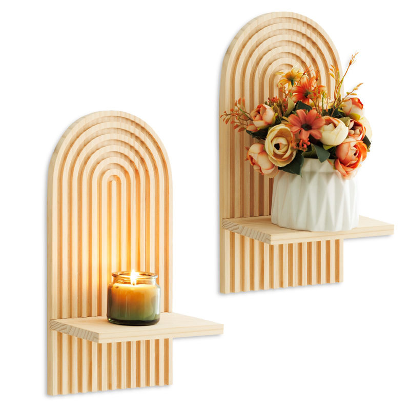 Ensemble de 2 appliques murales de style bohème Boho