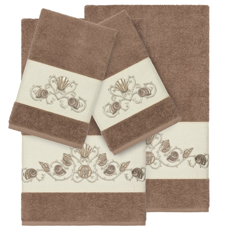 Ensemble de serviettes 4 pièces Bella, Latte, 4 Piece Towel Set