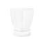 Table d'appoint chic en métal et tambour blanc pour les espaces contemporains de salon
