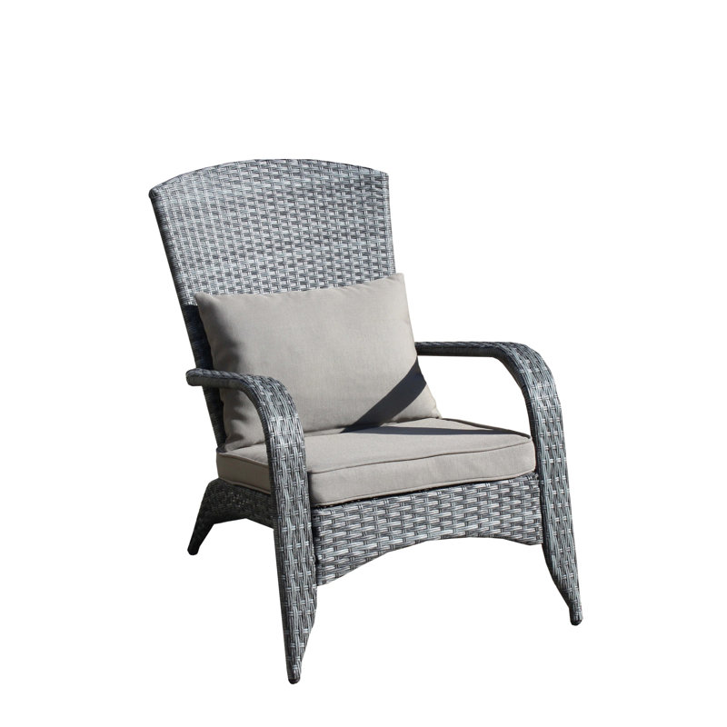 Chaise de patio avec coussins, conception ergonomique pour un confort ultime et une détente en plein air, idéale pour le porche, le patio ou la piscine.