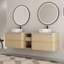 Ensemble de meuble-lavabo double 72 po avec plateau en pierre reconstituée Eaton-709929888-710271485