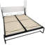 Grand lit escamotable en bois blanc Pembrely Row - Assemblage facile