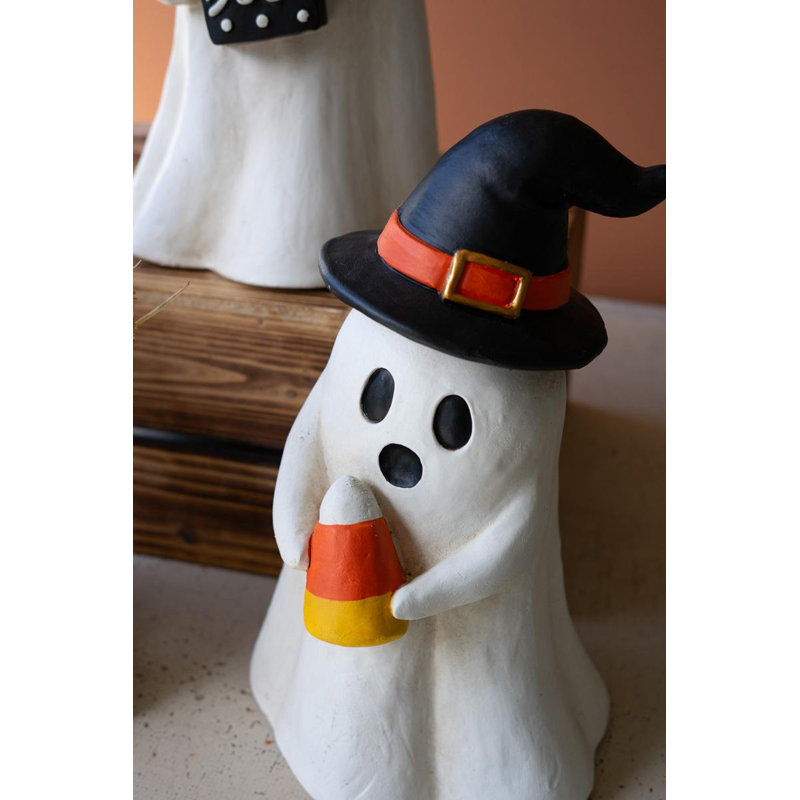 ENSEMBLE DE DEUX RÉSINE HALLOWEEN GOSTS