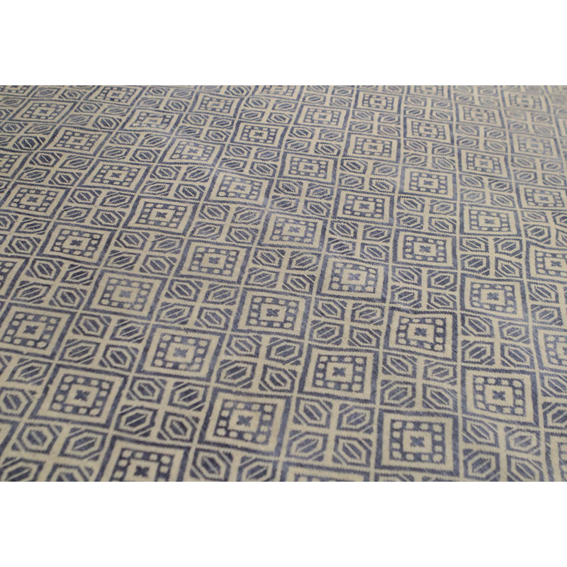 Geometric Area Rug in Light Gray/Ivory, Rectangle 7'10" x 10'1"