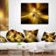 Explosion de teinte dorée - coussin imprimé abstrait-29366373-29366376