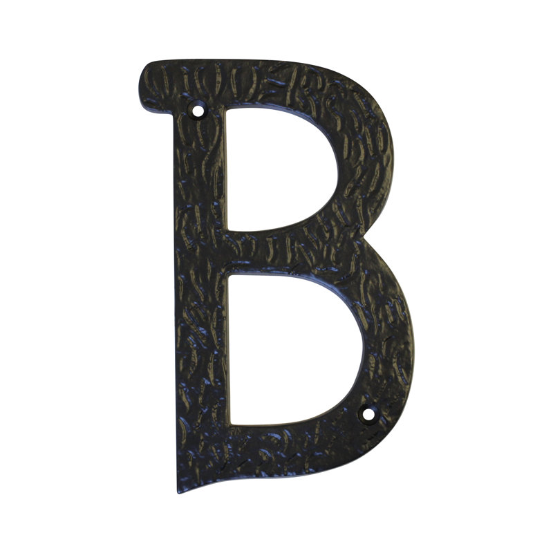 6'' H Metal House Letter, B