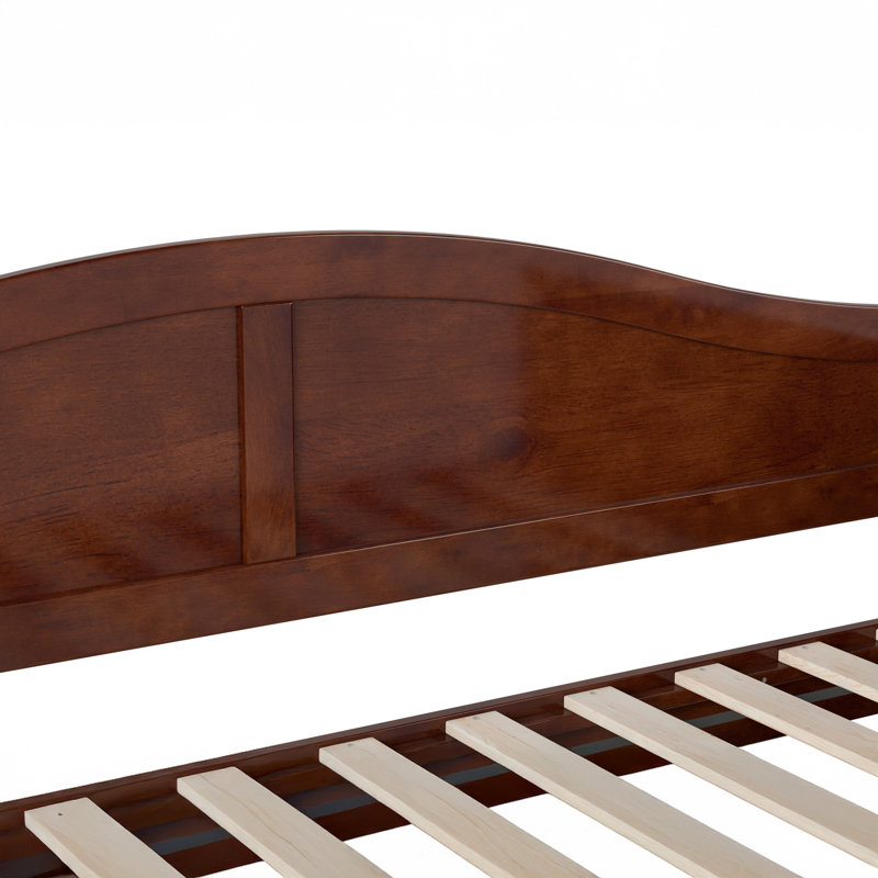 Amalya Modern Solid Wood Twin Daybed, Walnut