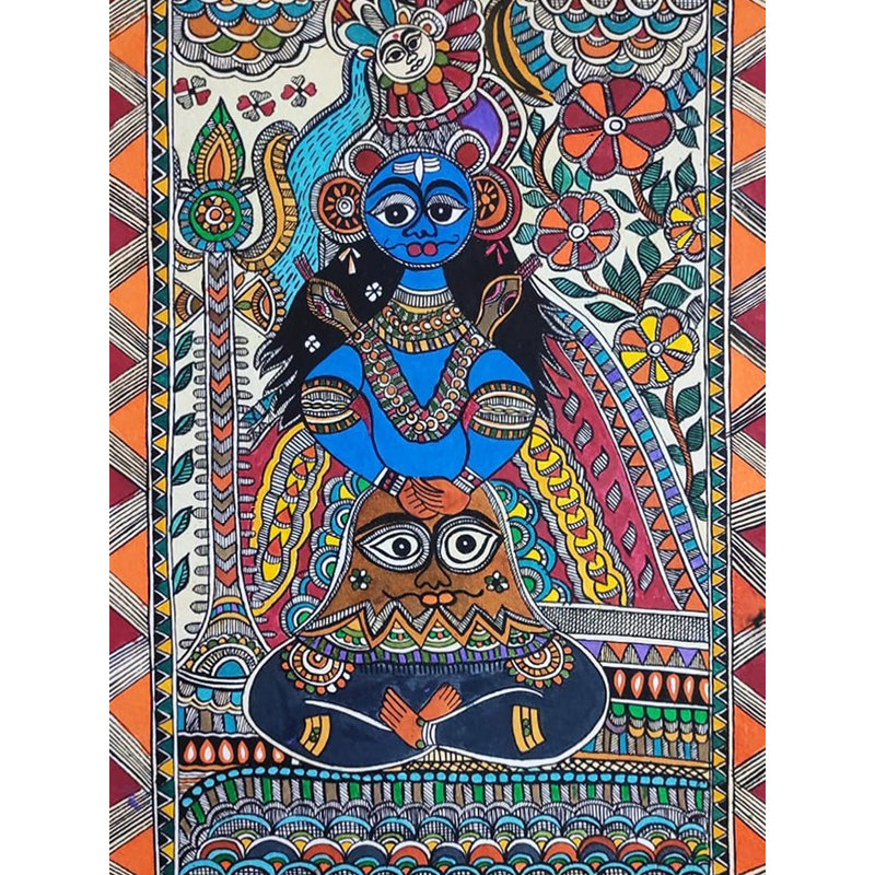 Handmade Lord Shiva Painting  | Acrylic On Canvas | By Neelam Singh