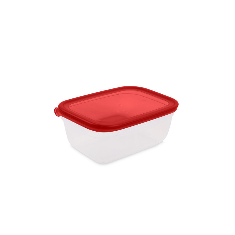 Durable 6-Piece Storage Box Set, Red & Anthracite | BPA-Free Plastic, Sizes: 5.5 x 8.0 x 2.6 in (2 pcs), 4.7 x 6.5 x 2.2 in (2 pcs), 3.9 x 5.5 x 1.8 in (2 pcs) | Dishwasher Safe, Perfect for Organizing Home & Office Spaces