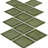 2.35" x 3" Porcelain Grid Mosaic Pattern Tile-74881295