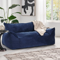 Large Velvet Bean Bag Sofa 