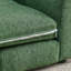 Lit pour chien moderne et confortable pour grands chiens, lin olive, avec dossiers à dossier surélevé, chiens surdimensionnés-443419063