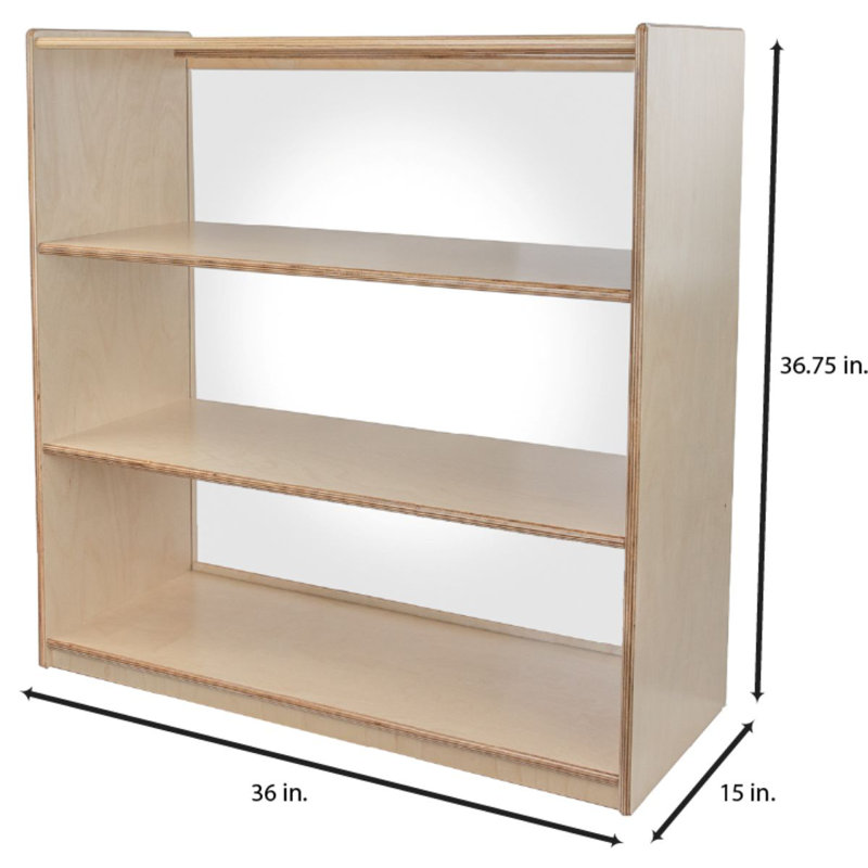 Natural Environments Multi Purpose Shelving Unit, 36" H x 36" W x 15" D, Natural, Acrylic