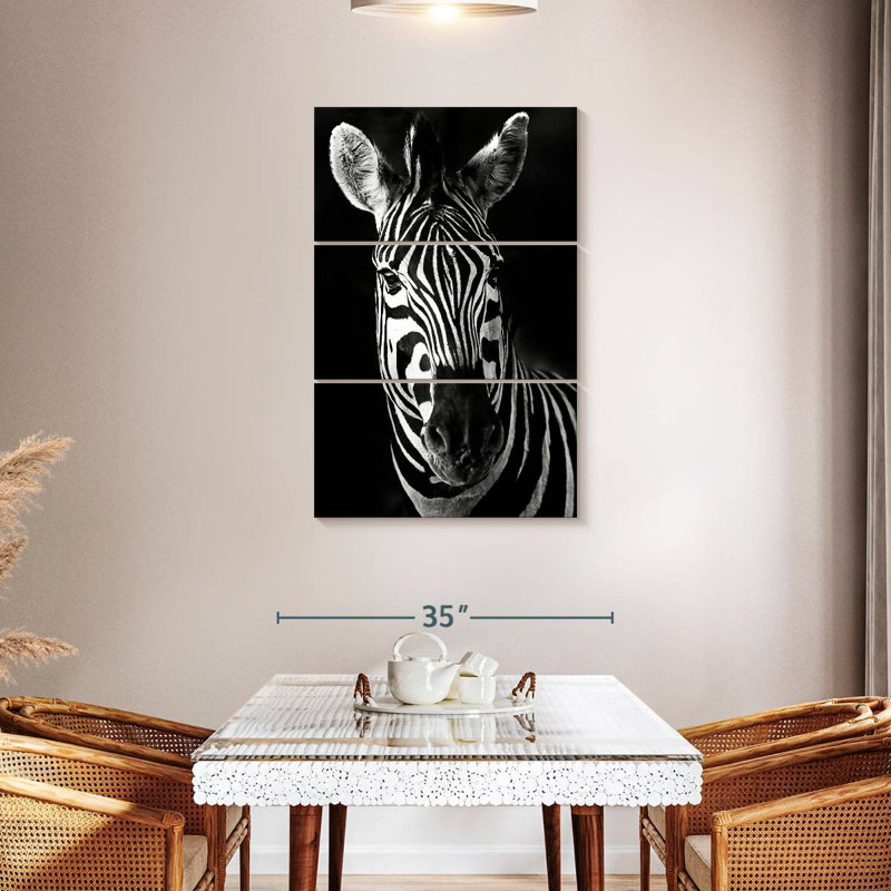 Brampt Serious Zebra, 45" H x 28" W