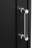 Freestanding Tall Bathroom Storage Cabinet Of Black Painted Finish, Two Different Size Drawers, Adjustable Shelf And - Toppling Installation For Home With Shelf, Slide Rails Feature
