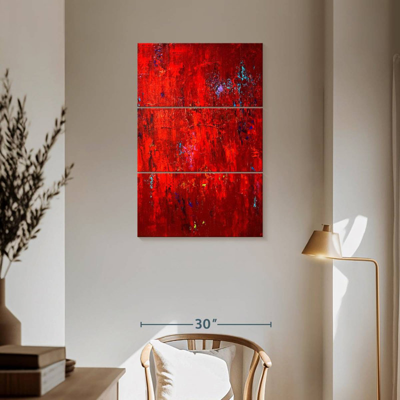 Avery Red I, 57" H x 36" W