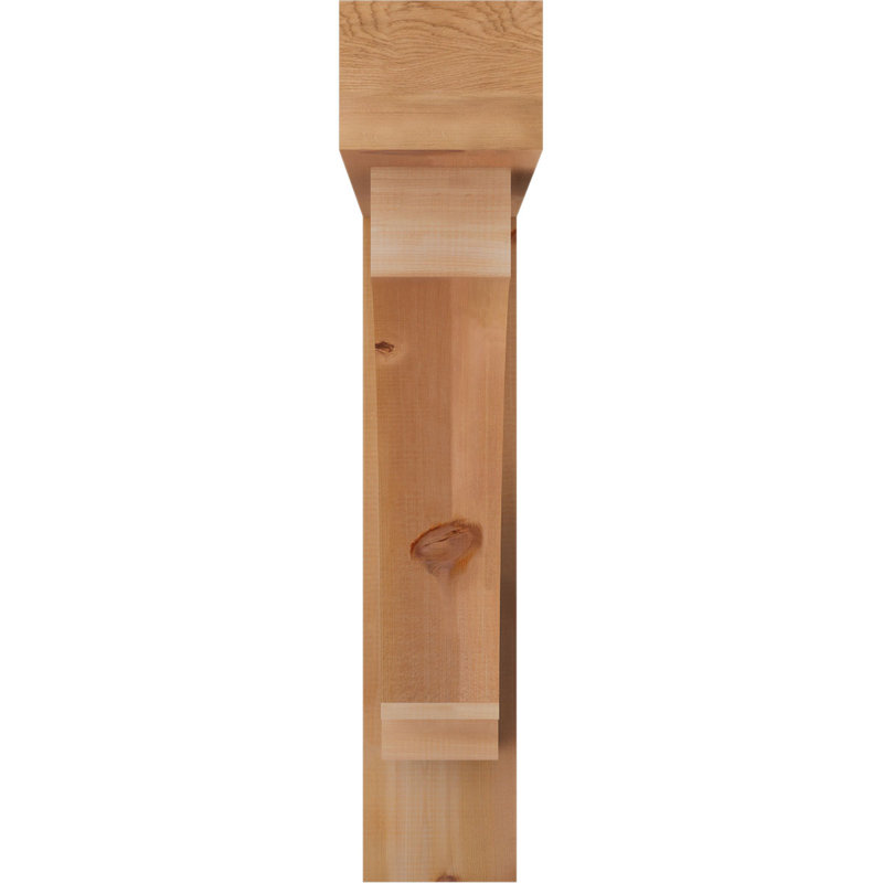 Support de bloc impérial avec entretoise décalée, 38 x 38, Cèdre rouge occidental de l 7 1/2 po (lisse)