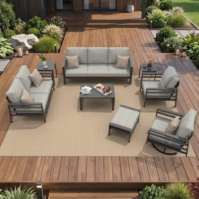Ensemble de conversation d'extérieur 6 pièces avec coussins Sunbrella® Townsend