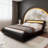 LED Platform Bed Frame With Adjustable Headboard-1089561294-1089561295