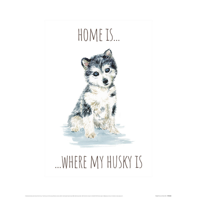 Husky by Louise Nisbet - No Frame Painting