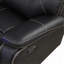 Fauteuil inclinable manuel moderne en similicuir avec console centrale et bande lumineuse DEL