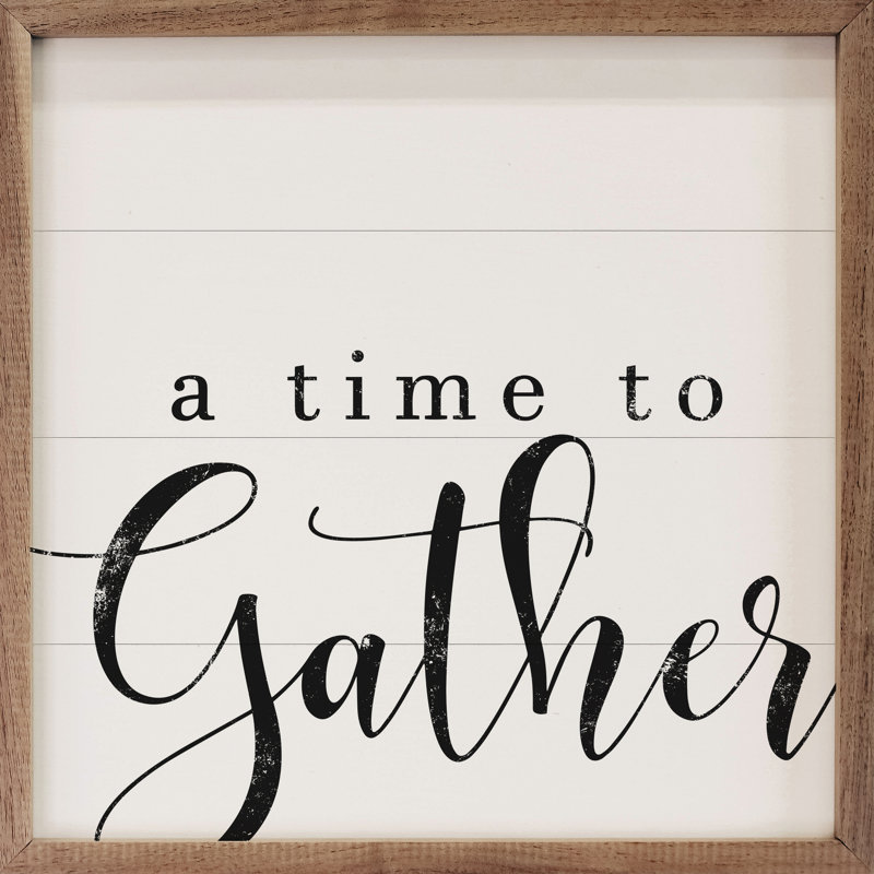 A Time To Gather - blanc, H 16 po x l 16 po