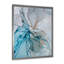 «Gray Meets Blue Marble Art Ripples III», reproduction d'art moderne sur toile-24015363-24015384