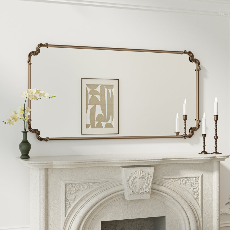 Miroir mural Genan, Or antique, 60 po x 30 po
