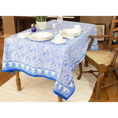 Simten 100% Cotton Square Tablecloth
