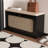 Black Upholstered Bench