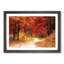 Path Through the Forest at Autumn in Abstract - Picture Frame Painting Print-55737342-55737344