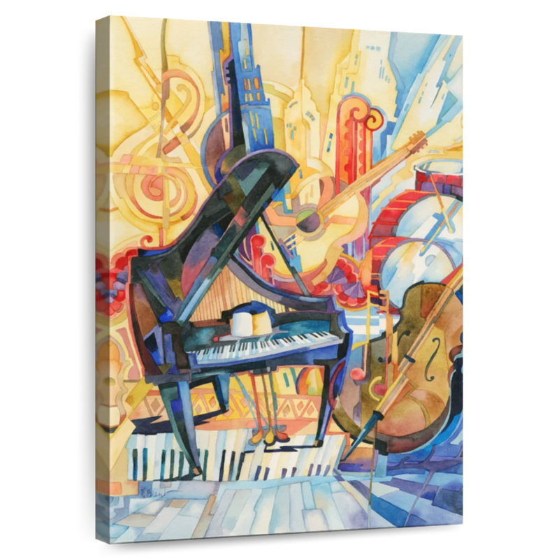Abarca Big City Music Piano, 51" H x 34" W