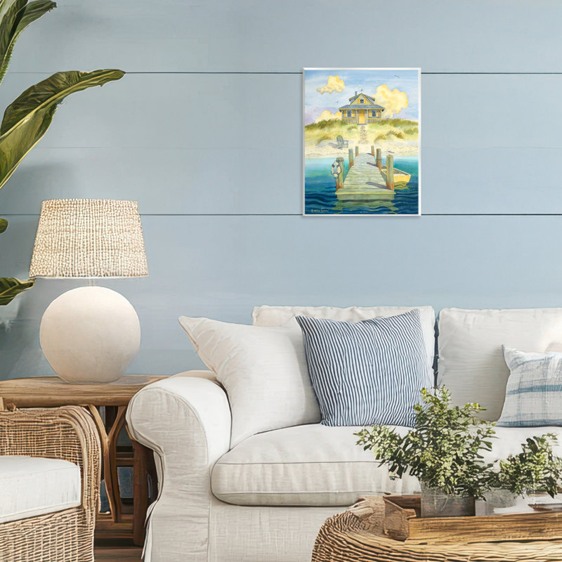 Plaque murale "Welcome Seaside Retreat Cottage", design par Robin Altman