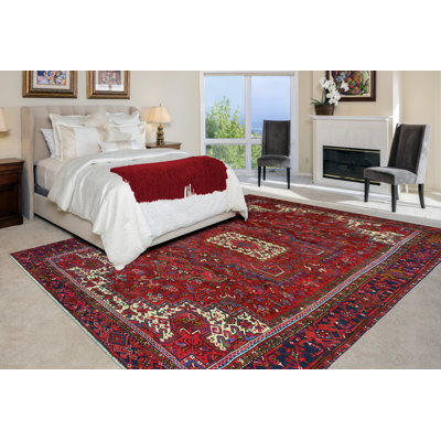 Khrystopher Heriz Cara Red Rug