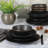 Gibson Elite Kings Road Ceramic Dinnerware Set - Service for 4-92291056