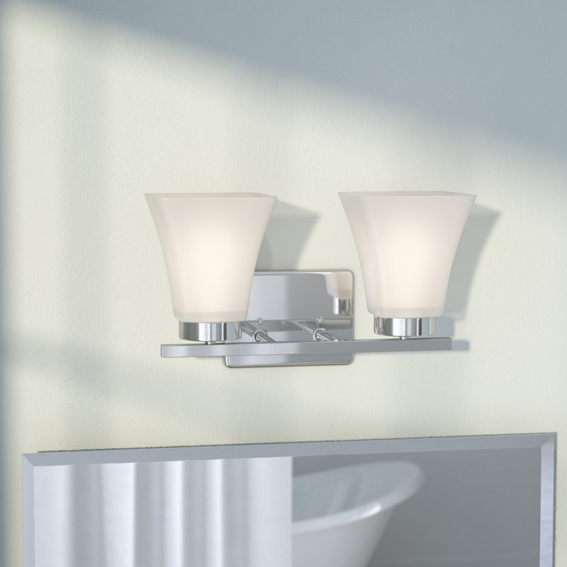 Applique murale / salle de bain deux lumières Bayfield de Génération Lighting , Chrome, Non