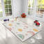 Luxurious Polyester Area Rug, 3.3 x 4.6 Feet | 740 g/m² Velvet Fabric, Non-Slip Felt Dot Underside, Laminated Sponge for Comfort | Antibacterial, Machine Washable at 86°F | Elegant Digital Print Design for Home Décor-1170469854