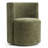 Upholstered Barrel Back Dining Chairs with Hidden Casters-124234708