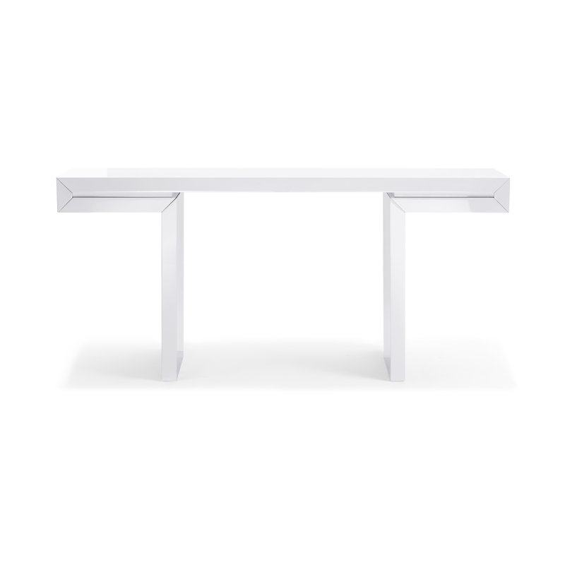 Console à tréteaux Akaela, Blanc