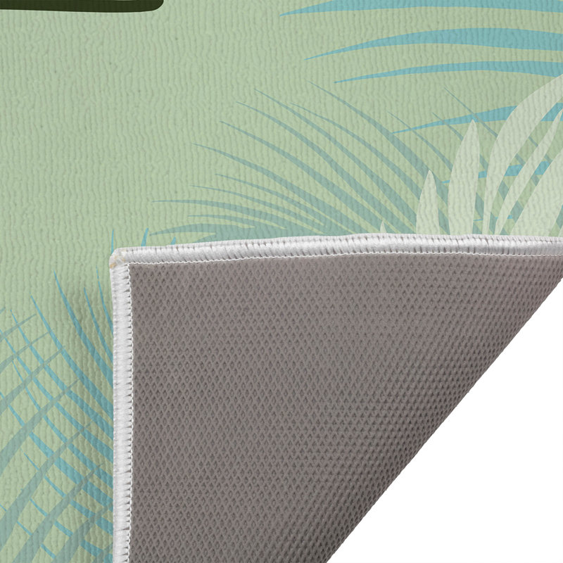 Paillasson Waving Palm Welcome, Menthe, L 34 po x L 21 po