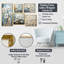 Elegant Beige Buttercups Meadow V - Ensemble de 5 impressions sur toile Buttercups-659955973