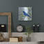 Art mural luxueux «Indigo Bunting» par Jeanette Vertentes, 36 po x 36 po-1773265757