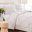 Ensemble de housse de couette plissée à motif de nervures fines Southshore Fine Southens-1146204336-1146204340