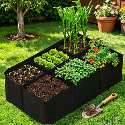 Lit de jardin surélevé en tissu 55 gallons