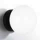 Vibi Single Light Glass Steel Dimmable Flush Mounted Sconce