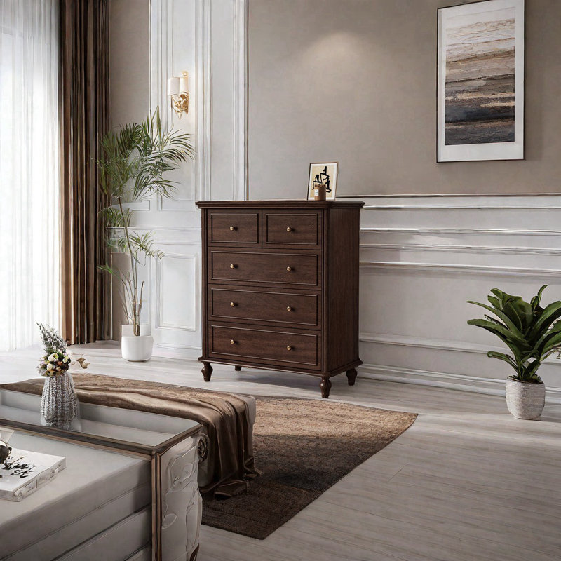Commode d'appoint en bois massif Modern Modern