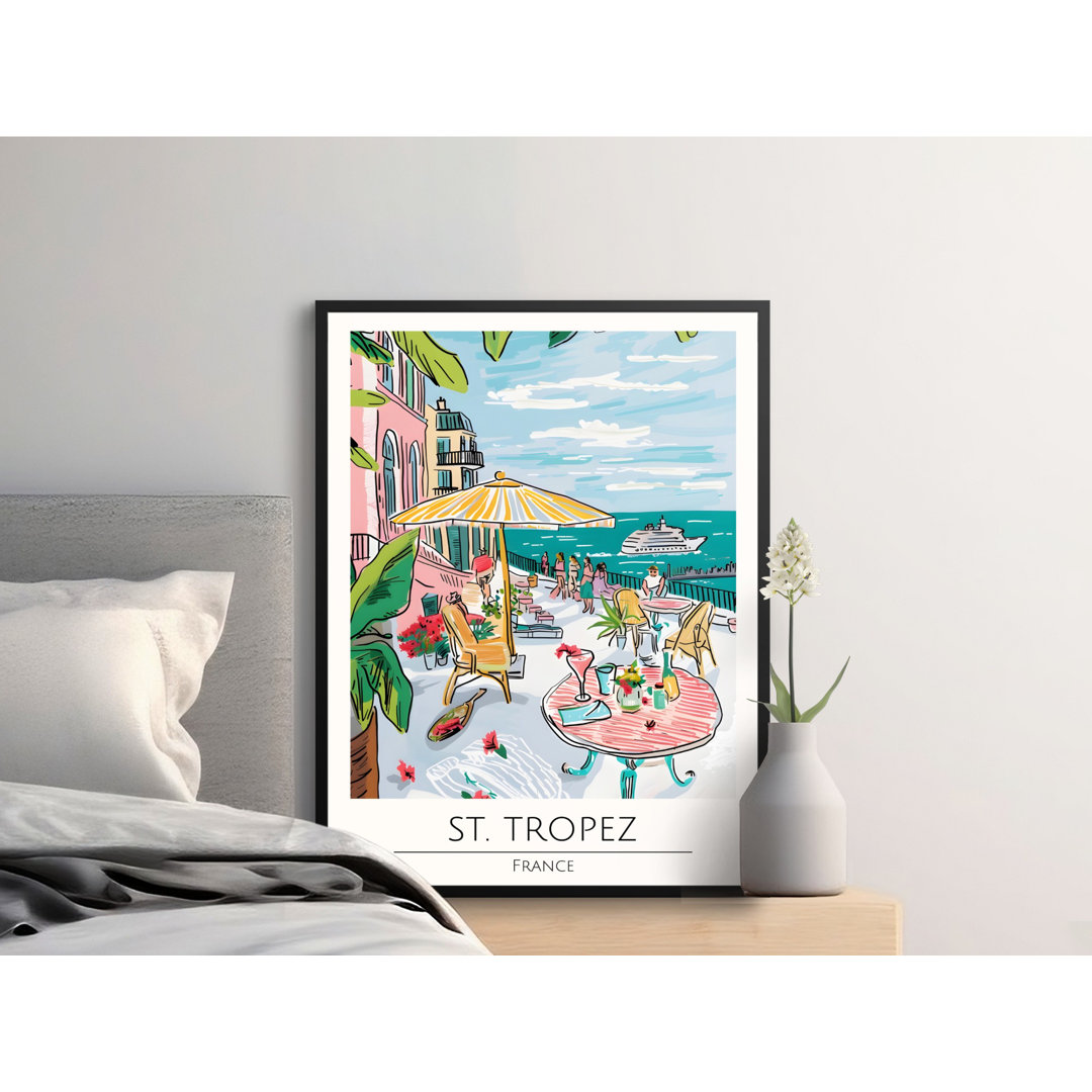 Travel Themed Black Framed Poster