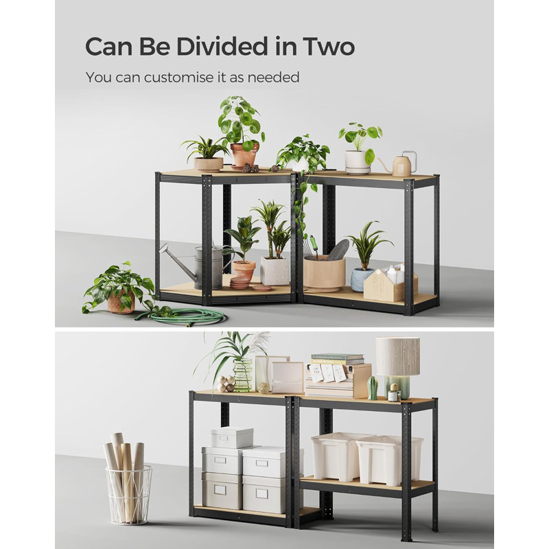 150cm W Steel Shelving Unit, Black