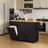 Jamera 60.2"W Kitchen Island with Two Large Storage Cabinets And Drawers, Locking Wheels-734304572