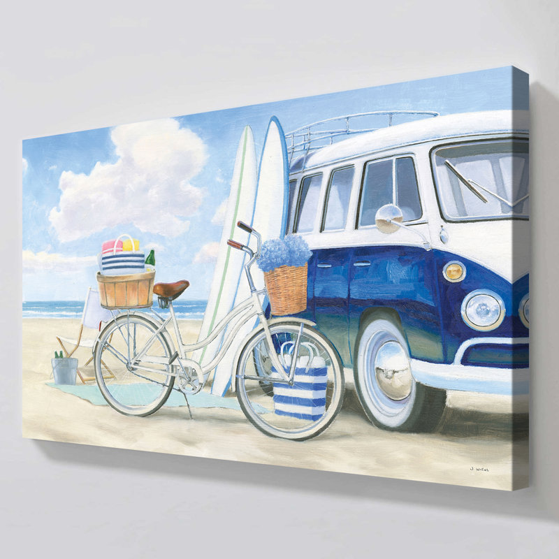 "Beach Time I" par James Wiens, reproduction sur toile, H 24 po x l 40 po x P 1,5 po